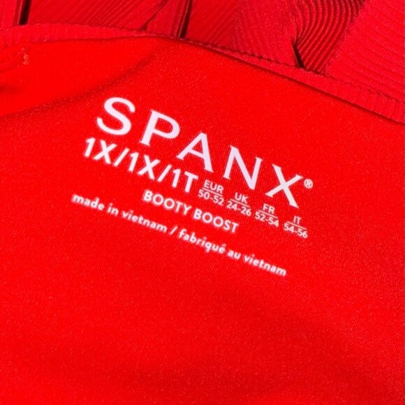Spanx Red Booty Boost Leggings size 1X - Picture 3 of 3